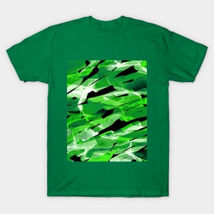 Leaf Green Tropical Abstracts T-Shirt